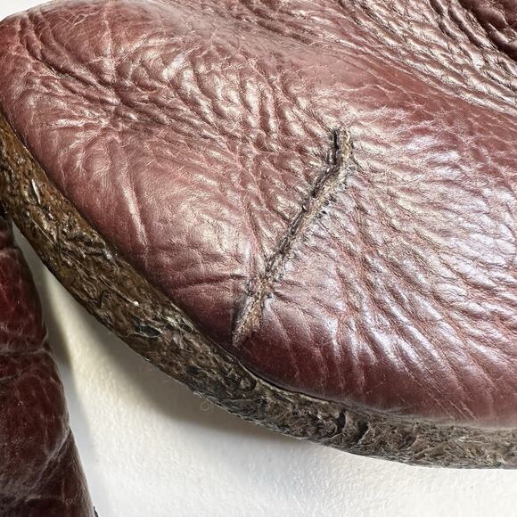 Handmade Moccasin Lace Up Boots Men 9 Barefoot The Soft Approach Leather USA 93 - Picture 14 of 15